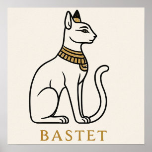 Bastet Poster Egípcia Goddese Art