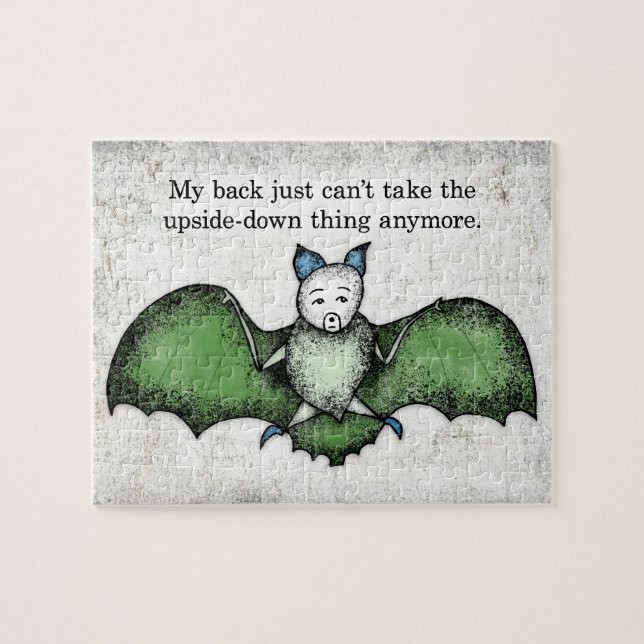 Bat Com Um Quebra-cabeça De Vidro Mau (Horizontal)