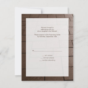 Bat Mitzvah Bimah Filme RSVP Resposta