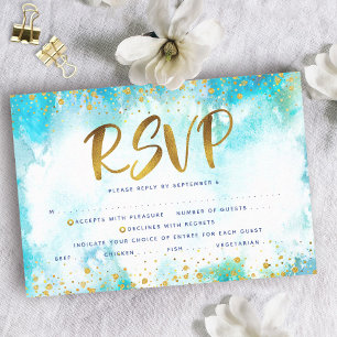 Bat Mitzvah cartão de resposta personalizado com f