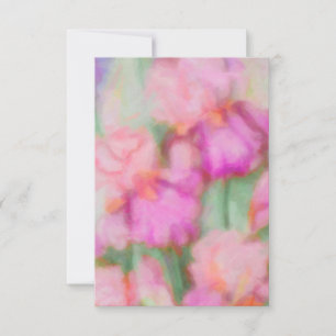 Bat Mitzvah Pink Irises RSVP