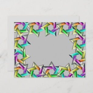 Bat Mitzvah Rainbow Star Any Color RSVP