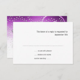 Bat Mitzvah Raspberry Shimmer - Placa RSVP