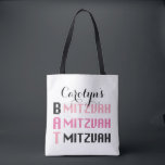 Bat Mitzvah Tote Bag Personalizado<br><div class="desc">Saco de Tote Personalizado para o seu Bat Mitzvah.</div>