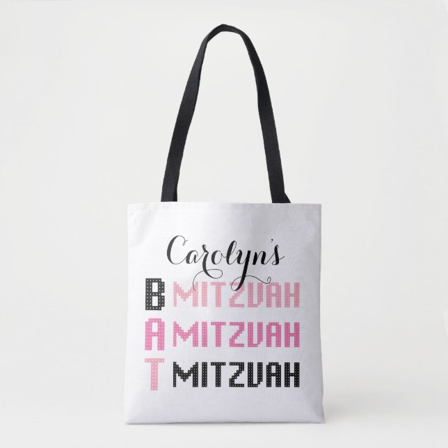 Bat Mitzvah Tote Bag Personalizado (Frente)