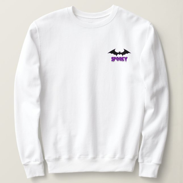 "Bat Spooky", camiseta minimalista (Frente do Design)
