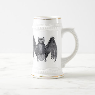 Bat Vintage Art Gothic Punk Caneca de cerveja De C