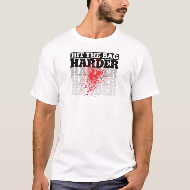 Bata o t-shirt gráfico mais duro do saco (Frente)