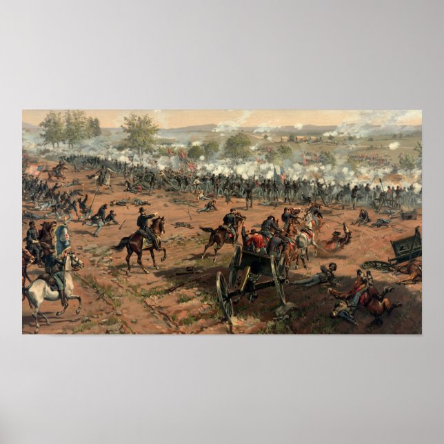 Batalha de Gettysburg Poster (Frente)