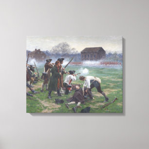 Batalha de Lexington – Impressão em Tela Histórica