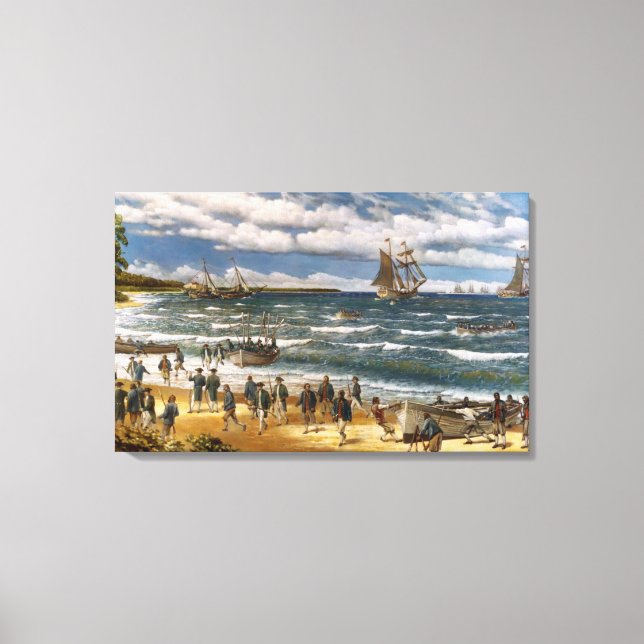 Batalha de Nassau, Canvas de Arte Impressão (Frente)