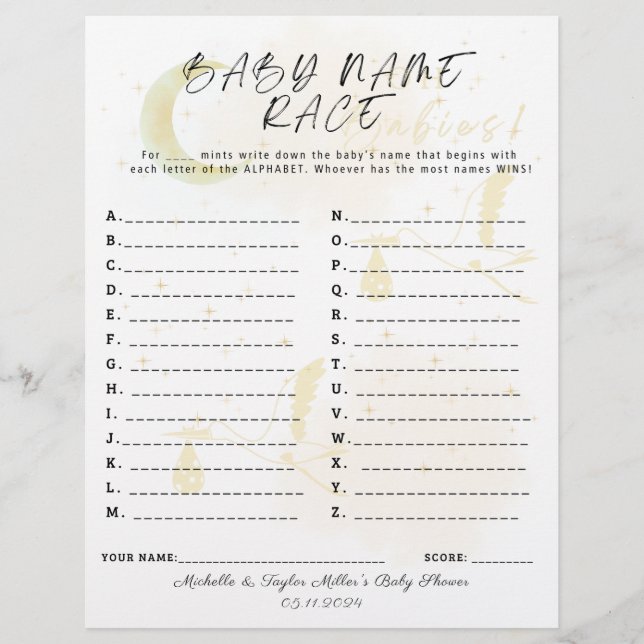 Batalha de Nomes de Bebês Oh Bebês! Gêmeos Cegonha (Frente)