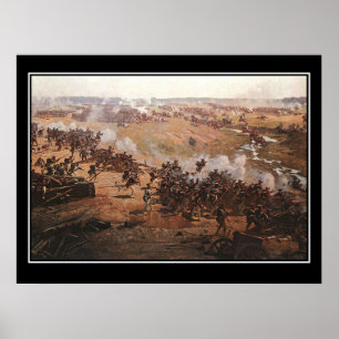 Batalha do poster vintage de Borodino 2 Napoleon