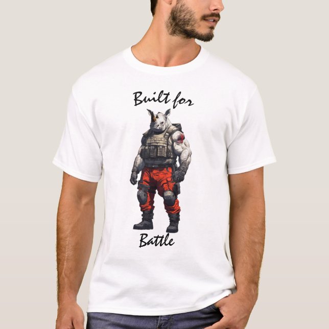 Batalha Rhino Warrior T-Shirt (Frente)