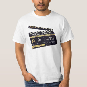 "Batalha t-shirt do clapperboard do filme de Grâ