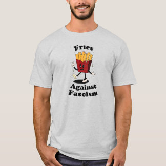 Batatas Fritas Sobre Fascismo Camiseta Divertida d