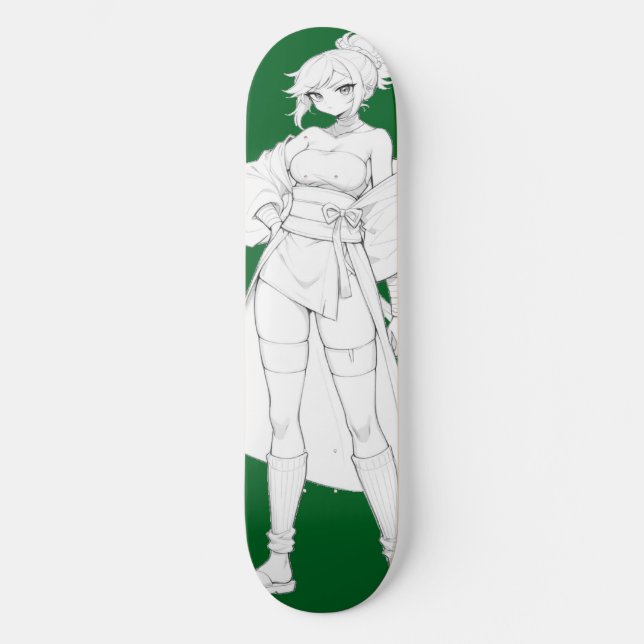 Bate-papo de skate de animas do estilo (Frente)