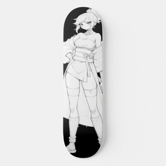 Bate-papo de skate de animas do estilo (Frente)
