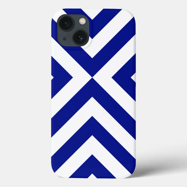 Bateria de Chevrons Azul e Branco (Verso)