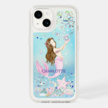 Bateria De Sereia Com Glitter Whimsical Sob O Mar
