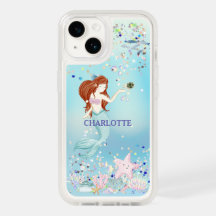 Bateria De Sereia Com Glitter Whimsical Sob O Mar