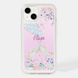 Bateria De Sereia Com Glitter Whimsical Sob O Mar
