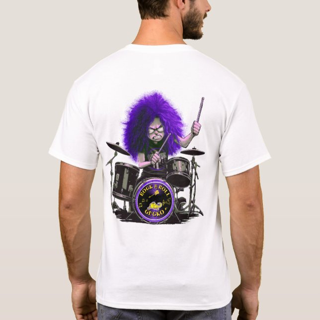 Baterista de camisa Rocker (Verso)