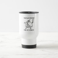 Baterista mim caneca de viagem engraçada das