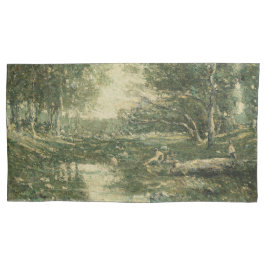 Bathers in Green Woodland Landscape (Arte Vintage)