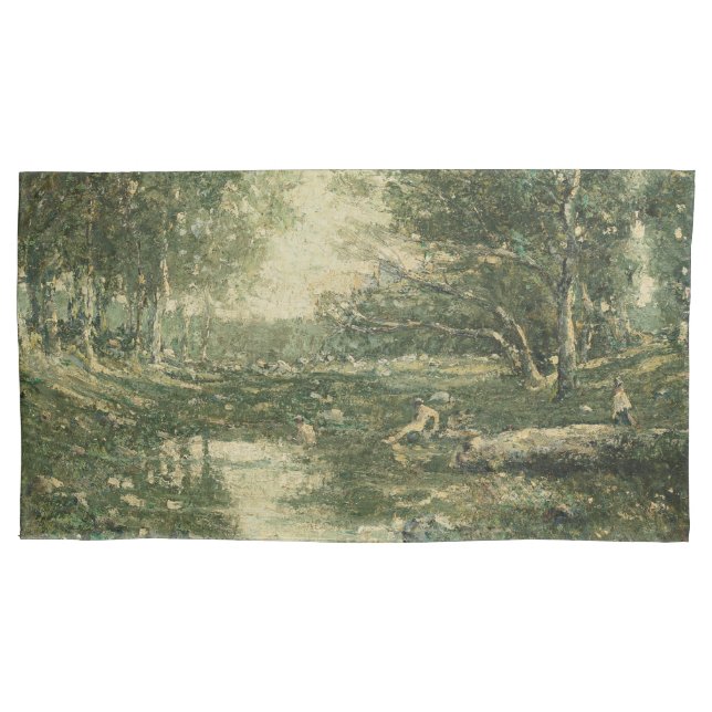Bathers in Green Woodland Landscape (Arte Vintage) (Frente-Esquerda)
