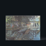 Bathers no La Grenouillère por Claude Monet<br><div class="desc">Bathers no La Grenouillère (1869), de Claude Monet, é uma pintura de arte impressionista vintage, que apresenta um barco popular e um banho com um café flutuante, no rio Sena, perto de Bougal, a oeste de Paris. No Verão de 1869, Monet vivia perto de La Grenouillère, com Camille, e o...</div>