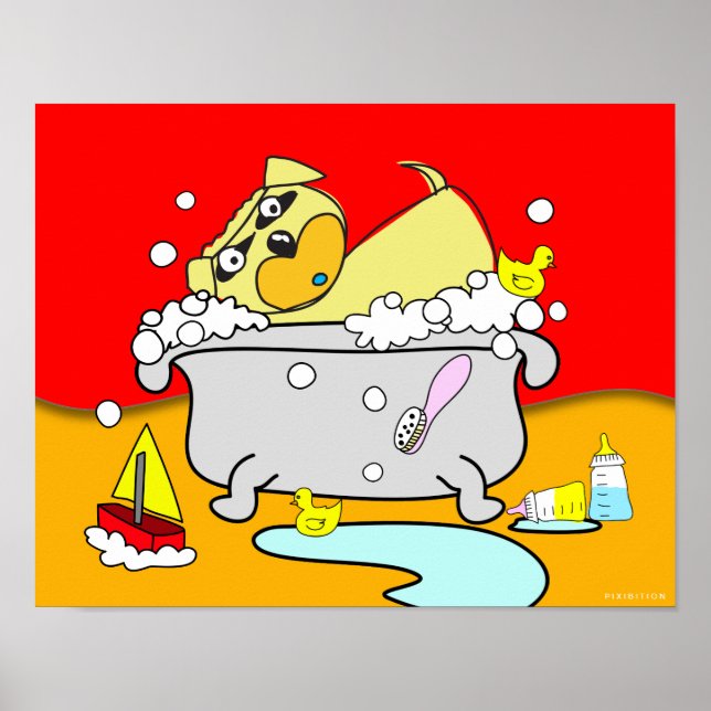 Bathtub Puppy Poster 18 (Frente)