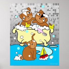 Bathtub Puppy Poster 3