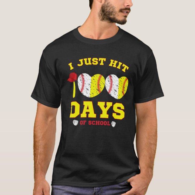 Bati em 100 dias de T-Shirt Solfball na escola (Frente)