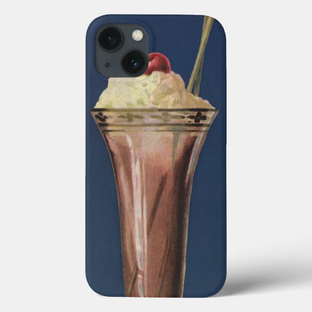 Batido de Sorvete Antigo, Creme Chantilly e Cereja (Verso)