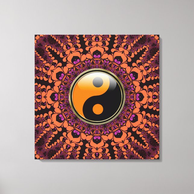Batik New Age Yin Yang Canvas (Frente)