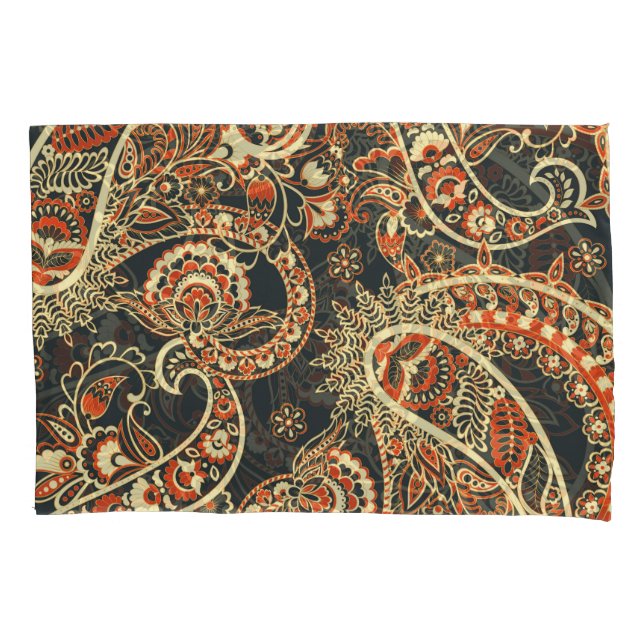 Batik Paisley: Padrão De Vintage Sem Olho. (Frente)