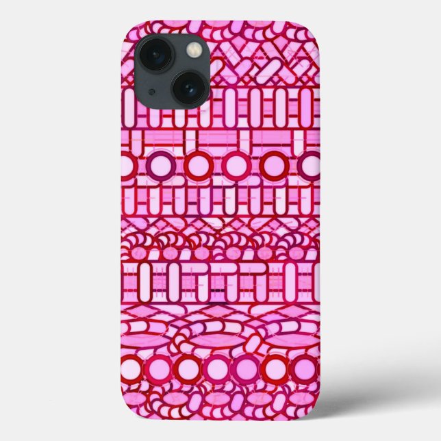 Batik Tribal - tons de rosa e burgundy (Verso)