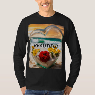 Batimento cardíaco da natureza - Camisa de manga l