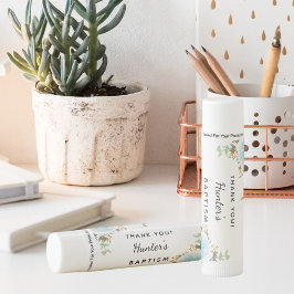 Batismo azul de eucalipto floral elegante