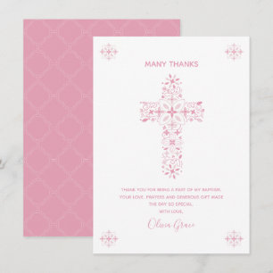 Batismo, Cartões de agradecimentos - Nota personal