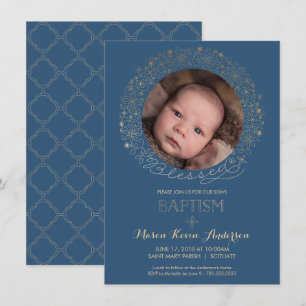 Batismo, Convite Fotográfico de Natal, Meninos Co