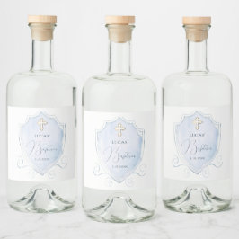 Batismo de Crest de Ceste Azul Claro Elegante