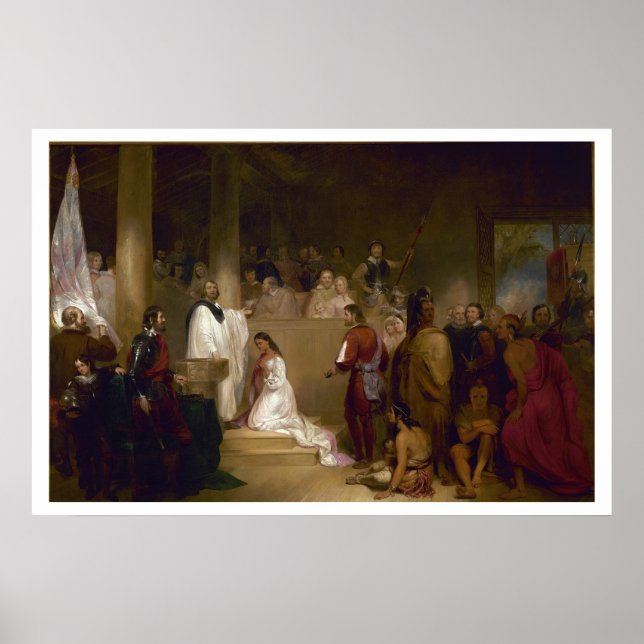 Batismo de Pocahontas Impressão (Frente)