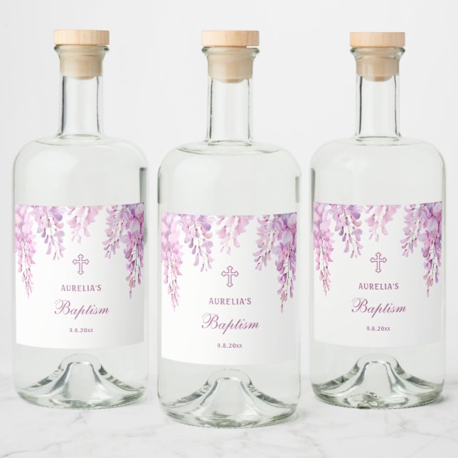 Batismo de Wisteria Rosa (Garrafas)