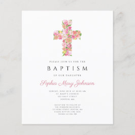 Batismo religioso religioso rosa-palha