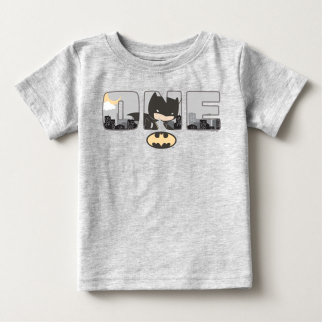 Batman | Primeira Camisa de Bebê de Aniversário (Frente)