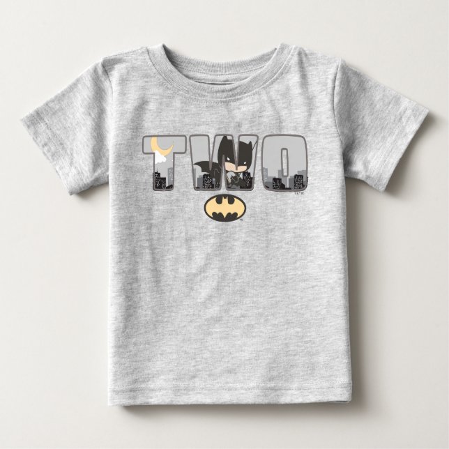 Batman | Segunda Camisa De Bebê De Aniversário (Frente)