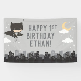 Batman Super Hero Primeiro Banner de Aniversário