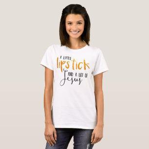 Batom e t-shirt de Jesus